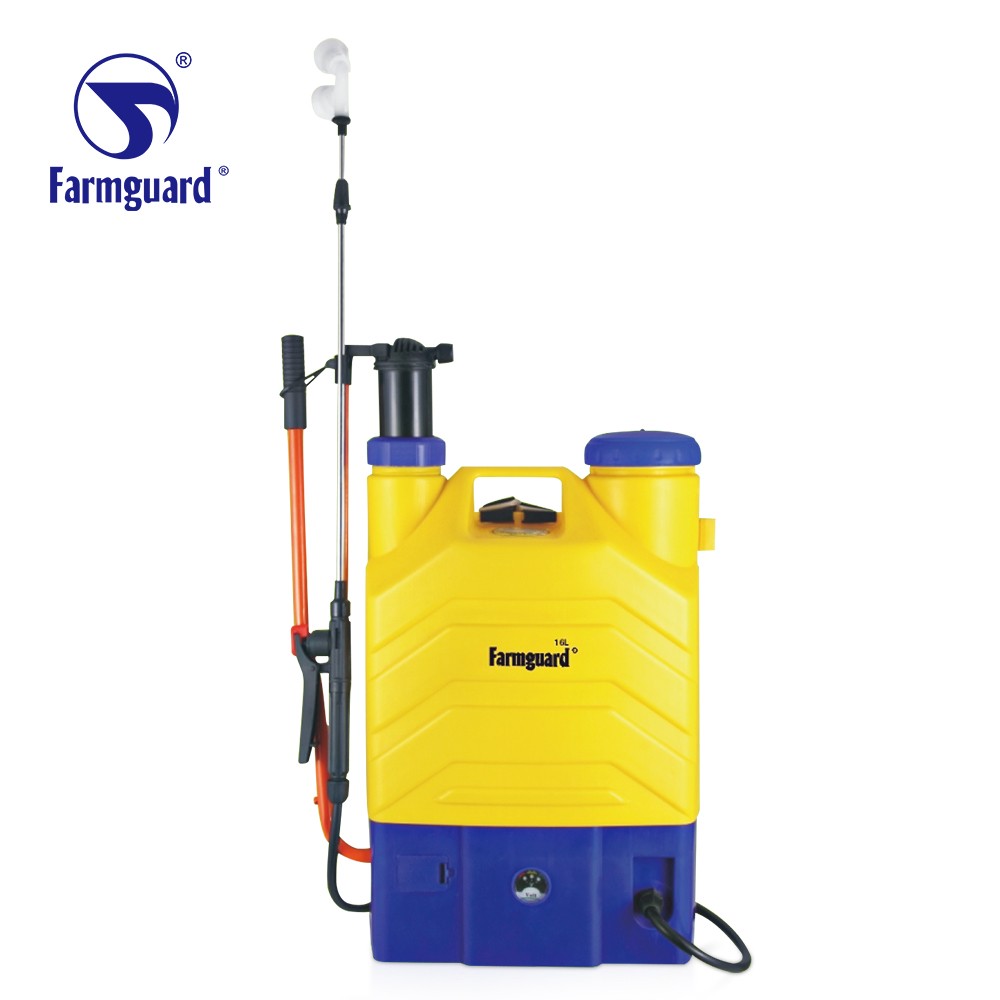 Taizhou Guangfeng 16L Agricultural Knapsack Battery Manual Type Pump 2 In1 Power Sprayer GF-16SD-01C